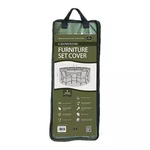 8 Seater Round Furniture Set Cover Green - image 2