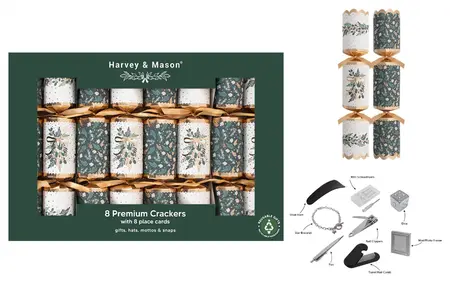 8 x12.5" PREMIUM GREEN MISTLETOE CRACKER