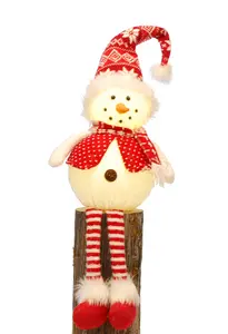 86cm Light Up Dangly Leg Christmas Snowman