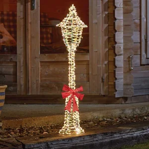 90cm Iridescent Light Up Christmas Lamp Post