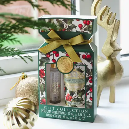 AAA Winter Woodland Rollerball 19ml Hand Cream 60ml Gift Set - image 2