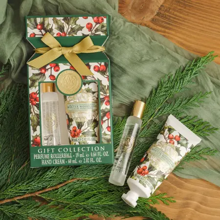 AAA Winter Woodland Rollerball 19ml Hand Cream 60ml Gift Set - image 3