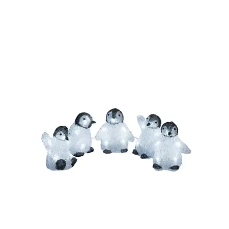 Acrylic Baby Penguin 5 Piece Set 40 White LED IP20 - image 2