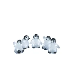 Acrylic Baby Penguin 5 Piece Set 40 White LED IP20 - image 2