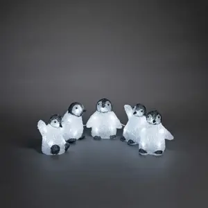 Acrylic Baby Penguin 5 Piece Set 40 White LED IP20 - image 3