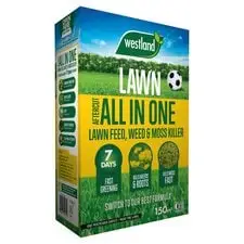 Aftercut All in One Lawn Feed & Moss Killer 150m2 Box