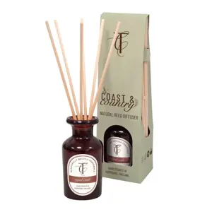 Aged Cask 100ml Amber Glass Natural Reed Diffuser