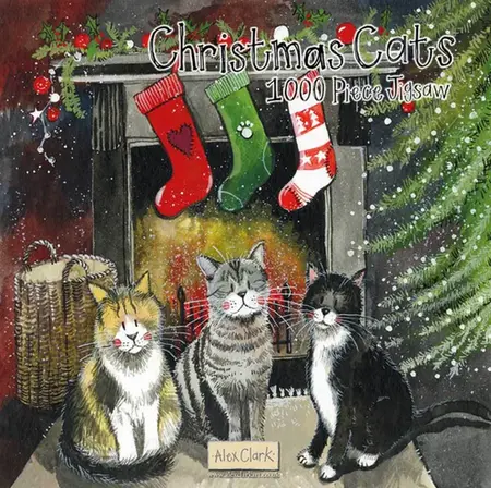 Alex Clark Christmas Cats 1000 Piece Jigsaw Puzzle