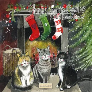 Alex Clark Christmas Cats 1000 Piece Jigsaw Puzzle