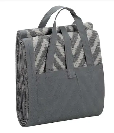 Alfresco Picnic Rug - Adana - Grey - 150 x 210cm - image 2
