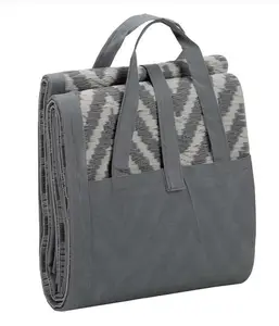 Alfresco Picnic Rug - Adana - Grey - 150 x 210cm - image 2