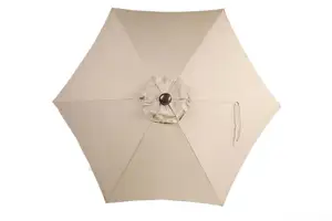 Almond Monaco Free Arm 3.3m Round Parasol