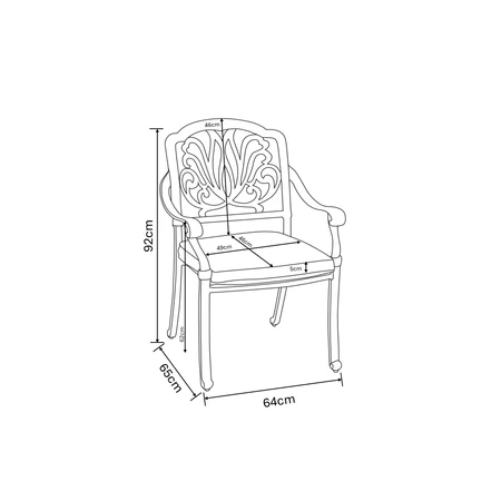 Amalfi 6 Seat Oval Dining Set with Parasol & Base - image 6