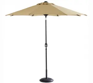 Amalfi 6 Seat Oval Dining Set with Parasol & Base - image 3