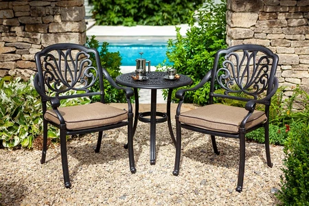 Amalfi Cast Aluminium Bistro Set - image 4