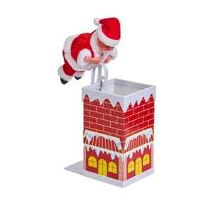 Animated Climbing Chimney Santa - image 2