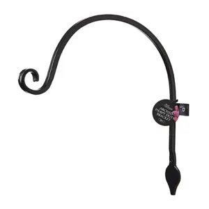 Arched Heavy Duty Bracket with Leaf Detail - 38cm