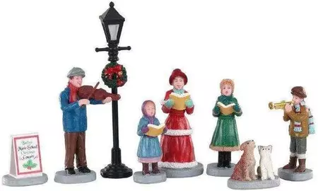 BAILY'S MUSIC SCHOOL CAROLERS SET OF 8