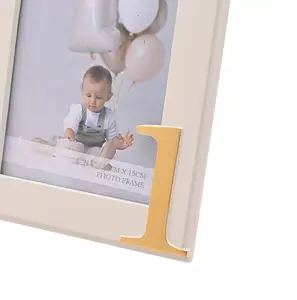 Bambino 1st Birthday Resin  Photo Frame Gold 4" x 6" - image 3