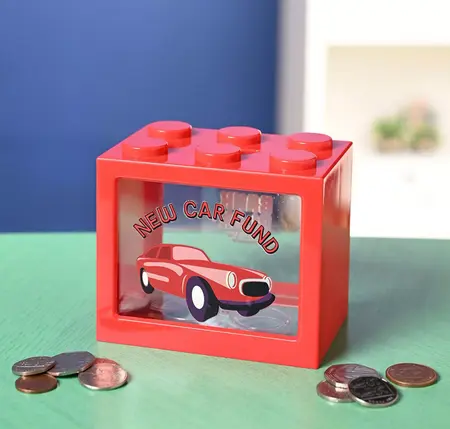 Bank Blox Red Money Box - New Car Fund - image 2