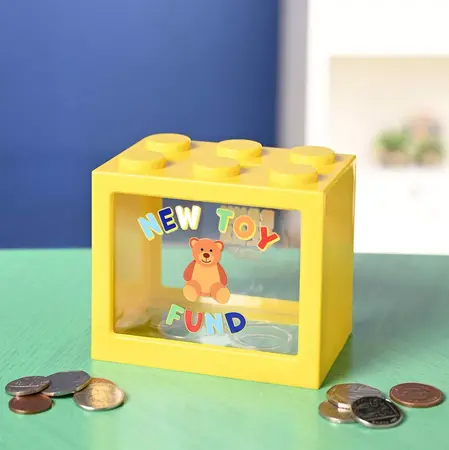 Bank Blox Yellow Money Box - New Toy Fund - image 3