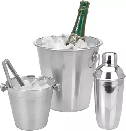 BAR SET 4PCS STAINLESS STEEL
