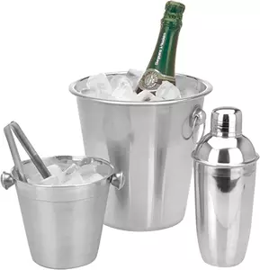BAR SET 4PCS STAINLESS STEEL