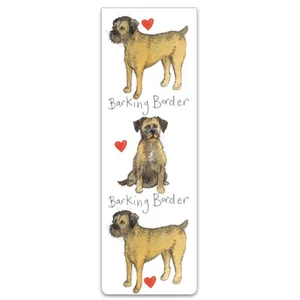 Barking Borders Bookmark by Alex Clark