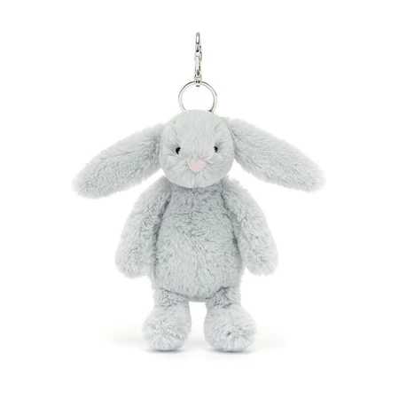Bashful Silver Bunny Bag Charm - image 1