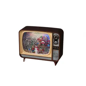 Battery Operated WL TV Snowman & Christmas Tree, Music, Timer - image 1