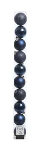 Baubles polystyrene shiny, matt, glitter mix