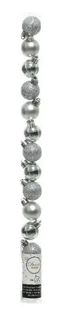 Baubles polystyrene shiny, matt, glitter mix - image 1