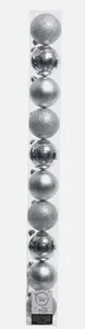 Baubles polystyrene shiny, matt, glitter mix