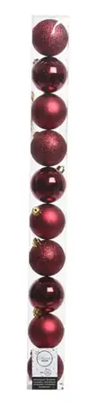 Baubles Polystyrene Shiny, Matt, Glitter Mix