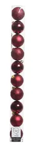 Baubles Polystyrene Shiny, Matt, Glitter Mix
