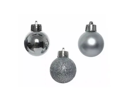 Baubles polystyrene shiny, matt, glitter mix - image 2