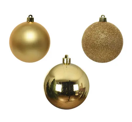 Baubles polystyrene shiny, matt, glitter mix - image 1