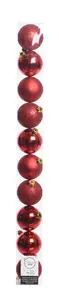 Baubles polystyrene shiny, matt, glitter mix