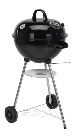 BBQ SPHERICAL SHAPE 48CM BLACK