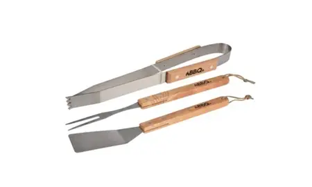 BBQ Tool Set – 3 Piece Stainless Steel Grill Set