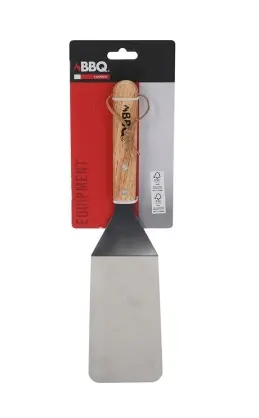 BBQ TURNER 34CM WOOD