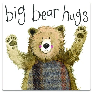 Bear Hugs Fridge Magnet by Alex Clark