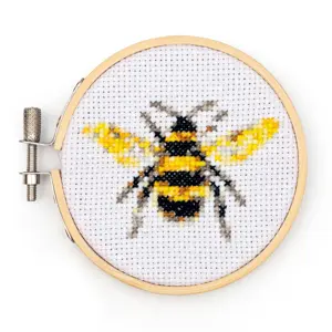 Bee Minicross Stitch Embroiderykit - image 2