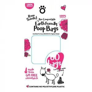 Bio-Compostable Poop Bags 4 Rolls - 60 Pack