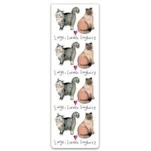Bm18 Large Lovable Longhairs Bookmark - image 1