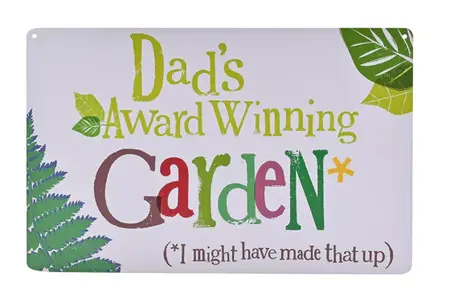 Brightside Plaque - Dad's Award Winning Garden - image 1
