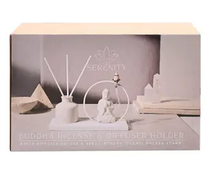 Buddha Incense and Diffuser Holder - White - image 3