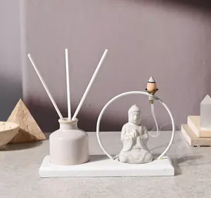 Buddha Incense and Diffuser Holder - White - image 2