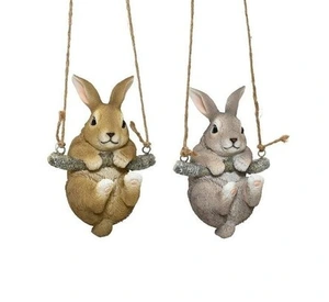 Bunny polyresin bunnie 2col ass
