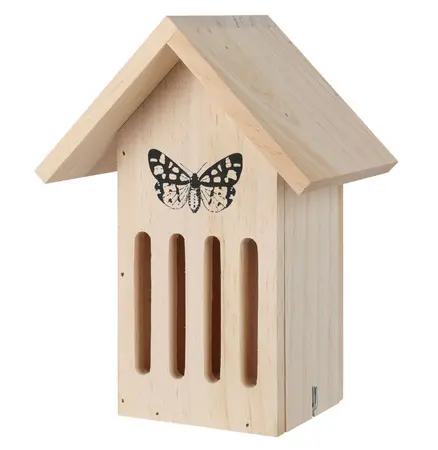 Butterfly Box Wood 17X12X23Cm